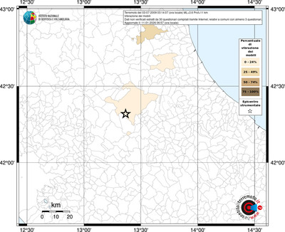Mappa territorio comunale con almeno 3 questionari