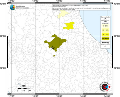 Mappa territorio comunale con almeno 3 questionari