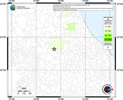 Mappa territorio comunale con almeno 3 questionari