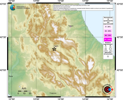 Mappa comuni con almeno 3 questionari