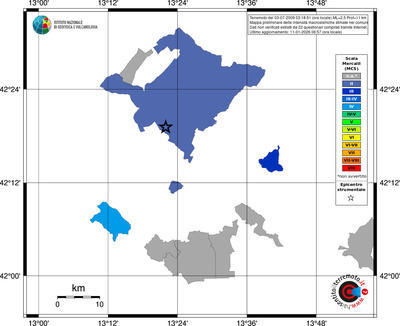 Mappa MCS - territori comuni