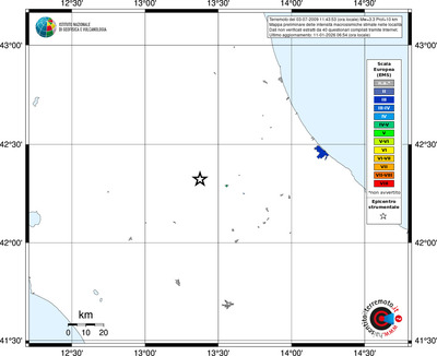 Mappa EMS - territori località
