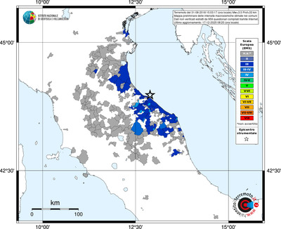 Mappa EMS - territori comuni