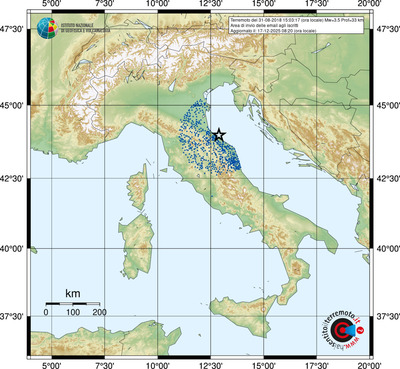 Area di invio delle email agli iscritti