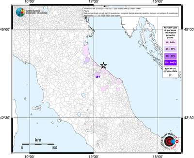 Mappa territorio comunale con almeno 3 questionari