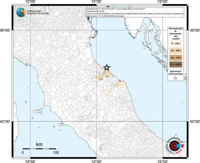 Mappa territorio comunale con almeno 3 questionari