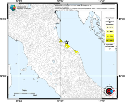 Mappa territorio comunale con almeno 3 questionari