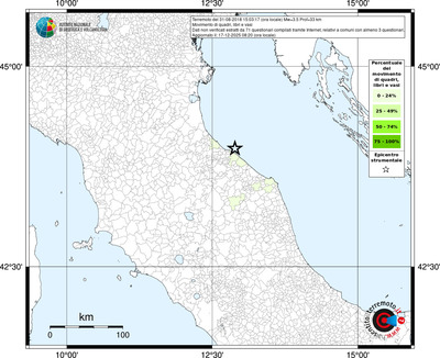 Mappa territorio comunale con almeno 3 questionari