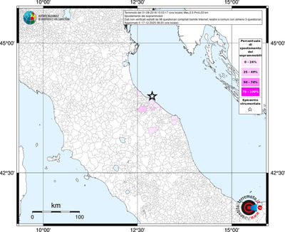 Mappa territorio comunale con almeno 3 questionari