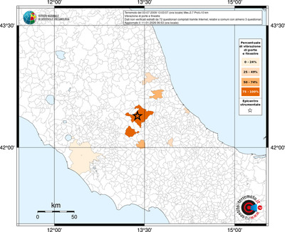Mappa territorio comunale con almeno 3 questionari