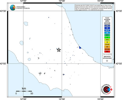 Mappa EMS - territori località