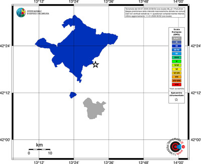 Mappa EMS - territori comuni