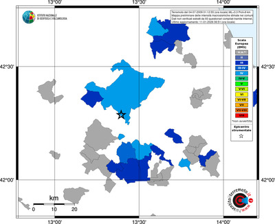 Mappa EMS - territori comuni