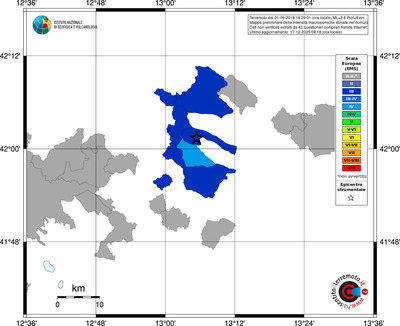 Mappa EMS - territori comuni