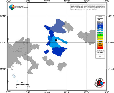 Mappa MCS - territori comuni