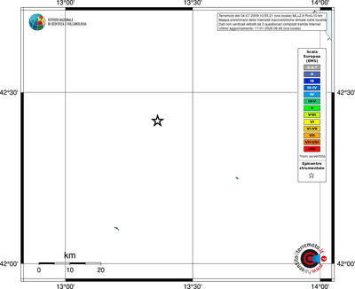 Mappa EMS - territori località
