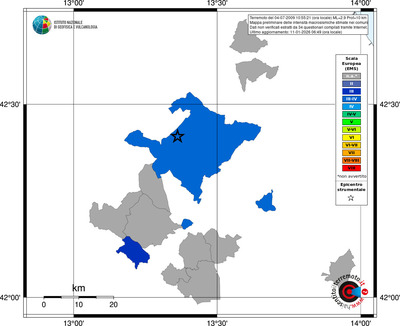 Mappa EMS - territori comuni
