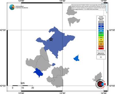 Mappa MCS - territori comuni