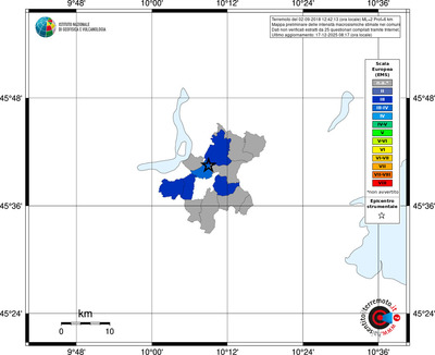 Mappa EMS - territori comuni
