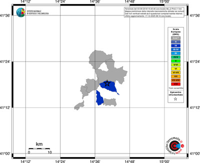Mappa EMS - territori comuni