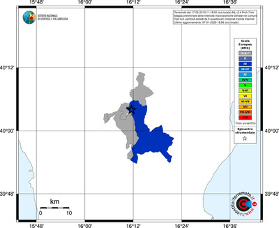 Mappa EMS - territori comuni