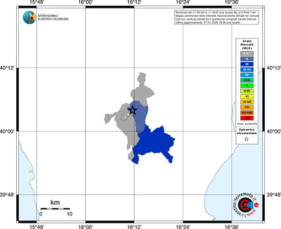 Mappa MCS - territori comuni