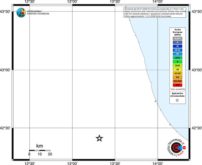 Mappa EMS - territori località