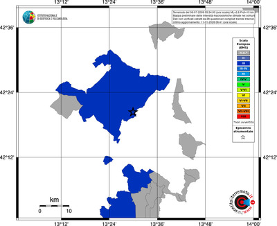 Mappa EMS - territori comuni