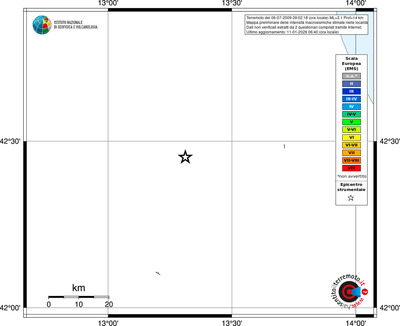 Mappa EMS - territori località