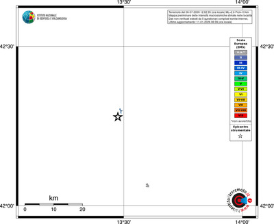 Mappa EMS - territori località