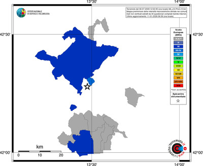 Mappa EMS - territori comuni