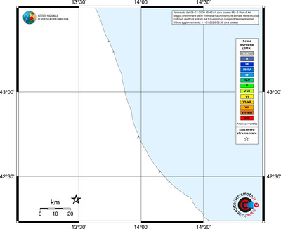 Mappa EMS - territori località