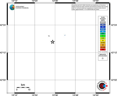 Mappa EMS - territori località