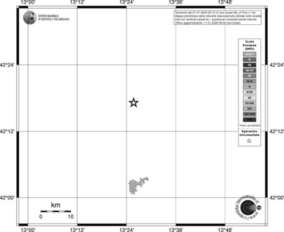 Mappa EMS - territori località