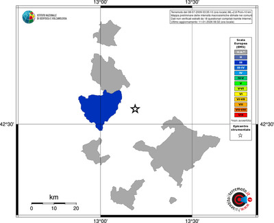 Mappa EMS - territori comuni