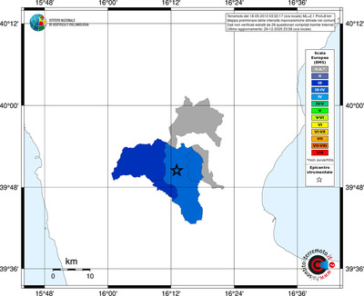 Mappa EMS - territori comuni