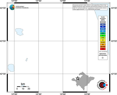 Mappa EMS - territori comuni