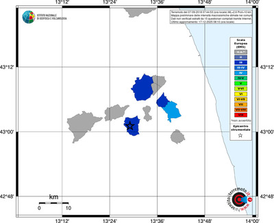 Mappa EMS - territori comuni