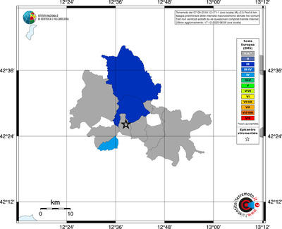 Mappa EMS - territori comuni