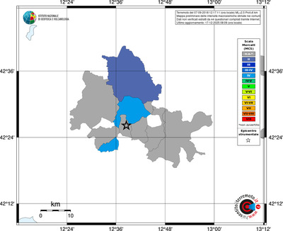 Mappa MCS - territori comuni