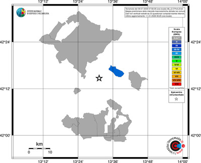 Mappa EMS - territori comuni