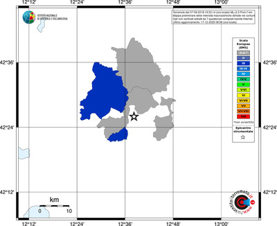 Mappa EMS - territori comuni
