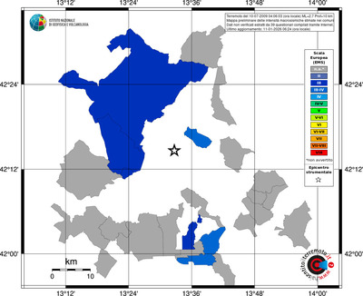 Mappa EMS - territori comuni