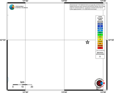 Mappa EMS - territori località