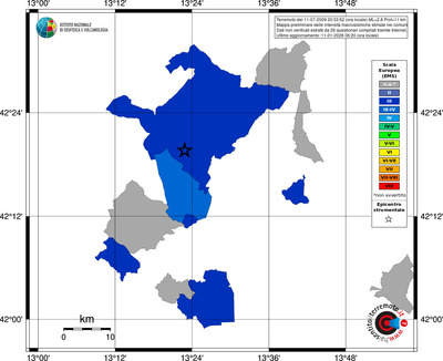 Mappa EMS - territori comuni