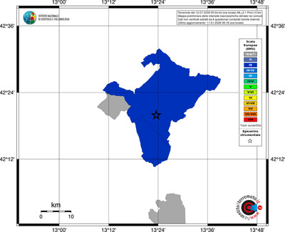 Mappa EMS - territori comuni