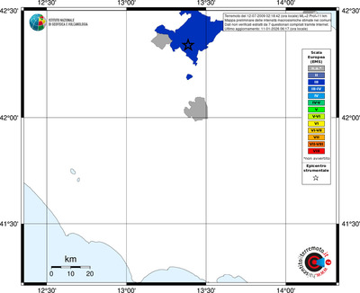 Mappa EMS - territori comuni