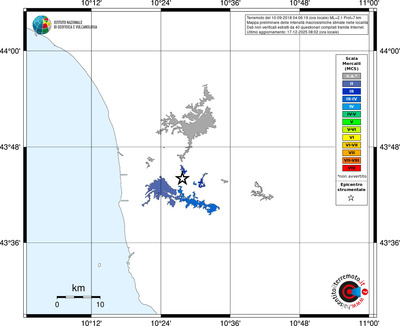 Mappa MCS - territori località