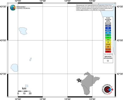 Mappa EMS - territori comuni