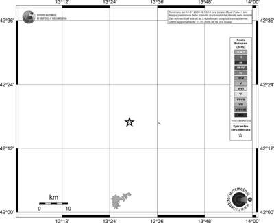 Mappa EMS - territori località